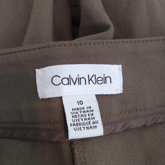 Calvin Klein Pants Stretch Cotton Career Office Slim - Picture 6 of 6
